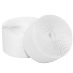 Lipni juosta su kabliukais ir kilpelėmis &ndash; 5 m, balta, 50 mm