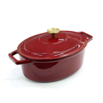 Ovalus emaliuotas ketaus tro&scaron;kintuvas 4,4 l