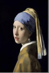Tapyba pagal skaičius 40&times;50 reprodukcija Johannes Vermeer &bdquo;Mergina su perlo auskaru