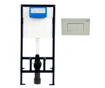 JAPAR Promicro paslėpto montavimo komplektas, dvigubas nuleidimas 3/6 l, baltas