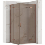 Du&scaron;o kabina Rea Hugo Double 90x100 Brush Copper