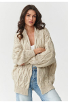 Kardiganas moterims Makadamia, beige, Universalus