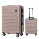 Vidutinio dydžio lagaminas WINGS COOT 24" &ndash; ABS kietas čemodanas su 4 ratukais, kodine spyna ir teleskopine rankena