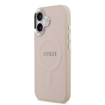 Atspėk Apple iPhone 17 PU Saffiano MagSafe dėklas, rožinis
