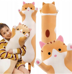 90 cm pliu&scaron;inis katinas/pagalvė viename