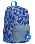 Mokyklinė kuprinė Oxford Bloom, mėlyna, 26l