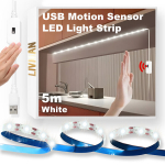 USB maitinama LED juostelė su judesio jutikliu LIVMAN DGH-DD-07, 5m, 300LED