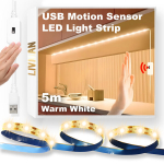 USB maitinama LED juostelė su judesio jutikliu LIVMAN DGH-DD-07, 5m, 300LED