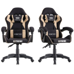 Žaidimų kėdė EXTREME Vortex Beige, audinys