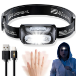 Įkraunamas USB LED priekinis žibintas LIVMAN B1 su judesio jutikliu ir 4 ap&scaron;vietimo režimais, 150lm