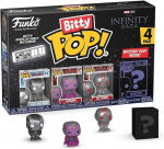 Figūrėlių rinkinys Funko Bitty POP! Marvel The Infinity Saga Geležinis žmogus, Karo ma&scaron;ina, Vizija, Ultronas, 4 dalys