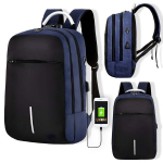 Unisex dizaino kuprinė LIVMAN B-1809 su keliais skyriais ir USB sąsaja telefono įkrovimui