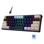 AULA F3261 60% laidinė mechaninė žaidimų klaviatūra, RGB ap&scaron;vietimas pritaikoma kar&scaron;tai keičiama klaviatūra, (laidinė versija) juoda