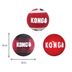 KONG AirDog Squeaker Balls Extra Small 3-ies pakelis &ndash; Flamingo leidimas
