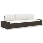 Modulinė trivietė sofa, ruda
