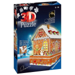 3D dėlionė Revensburger Gingerbread House, naktinė versija, 215 d.