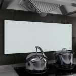 vidaX virtuvės sienelė, 100x40 cm, balta