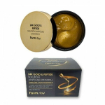 Paakių kaukė Farm Stay 24K Gold & Peptide Solution Ampoule Eye Patch, 90 g