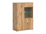 Vitrina Zele REG1W1D/90, ruda