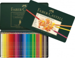 Faber-castell Polychromos 36 spalvų pie&scaron;tukų rinkinys metalinėje dėžutėje