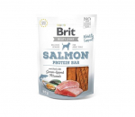 Brit Jerky Salmon Protein Bar skanėstas &scaron;unims su la&scaron;i&scaron;a 80g