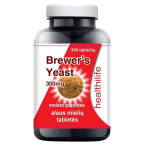 Maisto papildas Healthilife Brewers Yeast alaus mielės, 300 tablečių
