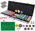 &bdquo;Texas Strong Poker&ldquo; 500 žetonų rinkinys + lagaminas 9538