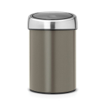 Brabantia &scaron;iuk&scaron;liadėžė Touch Bin, 3 l, ruda