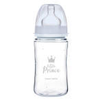 Plataus kaklelio buteliukas Canpol babies, Anti-colic PP Easy Start Royal Baby, 240 ml, 35/234, blue