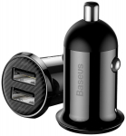 Automobilinis įkroviklis Grain Pro 2x USB, juodas