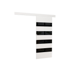 Durys ni&scaron;ai ADRK Furniture Milou 96, juodos/baltos