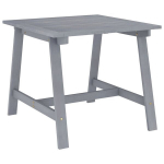 Sodo valgomojo stalas, 88x88x74cm, pilkas