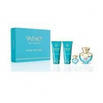 Rinkinys Versace Dylan Turquoise: EDT moterims 100 ml + 5 ml + du&scaron;o želė 100 ml + kūno losjonas 100 ml