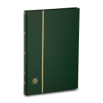 Albumas pa&scaron;to ženklams Leuchtturm Basic LS 4/8&ldquo;, A4, 16 juodų puslapių, žalias