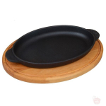 Brizoll Ketaus keptuvė su mediniu padėklu HoReCa, 22x14 cm