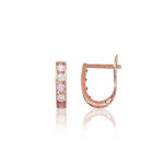 Auksiniai auskarai Confetti X i&scaron; raudono 585 prabos aukso