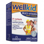 Maisto papildas vaikams Wellkid, 30 kramtomųjų tablečių