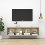 Prie sienos montuojama TV spintelė, 37x37x142,5 cm
