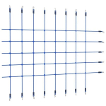 Laipiojimo tinklas vaikams, 200x150 cm, mėlynas