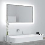 Veidrodis vidaXL LED 80, pilkas