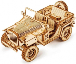 Medinis 3D galvosūkis Robotime Army Jeep