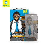 5D Mr. Monkey Glass, skirta Apple iPhone 12/12 Pro, juoda