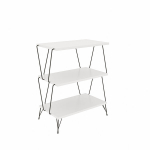 &Scaron;oninis staliukas Kalune Design Lazandos, baltas
