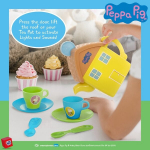 Žaislinis arbatos indų rinkinys Peppa Pig (Kiaulytė Peppa) Namelis
