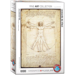 Dėlionė Eurographics, 6000-5098, Vitruvius Man, 1000 d.