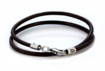 Bico 4mm rudos odos karoliai (CL6 Brown)