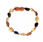 Vaiki&scaron;ka gintarinė apyrankė &bdquo;Pabirutis&ldquo;, 16 cm