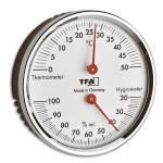 Termo-higrometras su metaliniu žiedu TFA 45.2041.42