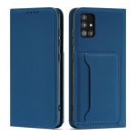Hurtel Magnet Card Case skirtas Samsung Galaxy A13 5G, mėlynas