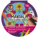Mandalų spalvinimo knyga GRAFIX Drugelis, skersmuo 15 cm, 25 psl.